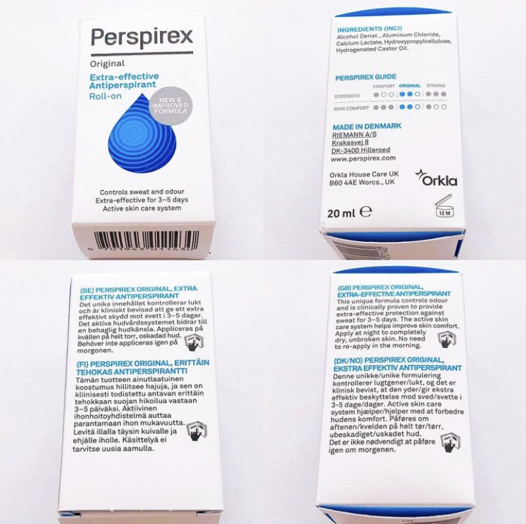パースピレックス 20ml 敏感肌用 オリジナル 3個セット デンマーク製 正規品 国内発送料 無料 超絶人気デオドラントシリーズ ロールオン タイプ 海外人気 制汗剤 Perspirex