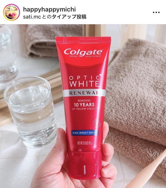 コルゲート オプティックホワイト 国内送料無料<br>プラチナム ハイインパクト 85g 2個セット<br>NEWパッケージ! 歯磨き粉 ホワイトニング Colgate high impact - sati 公式サイト